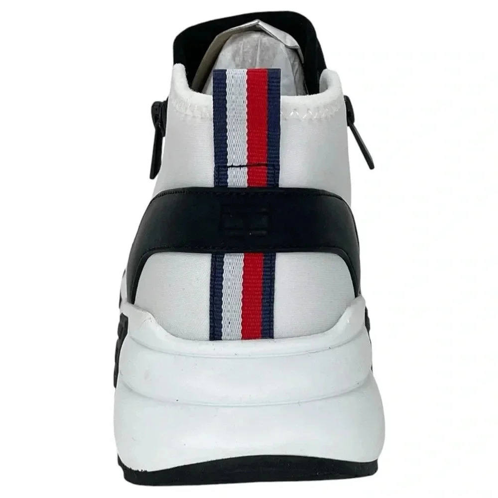 Tommy Hilfiger Morney Black Stretch Womens Fashion Sneakers Size 9M - Picture 4 of 11